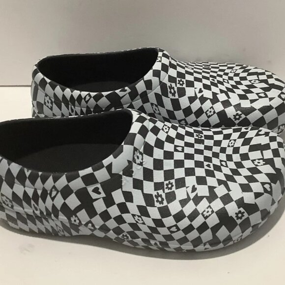 Crocs Black  White Crocs on-the-Clock Work Graphic Slip-on Shoe - Picture 7 of 7